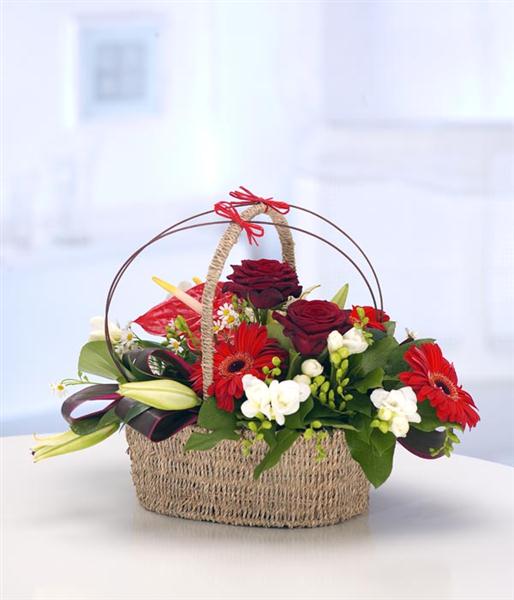 Rose & Freesia Basket
